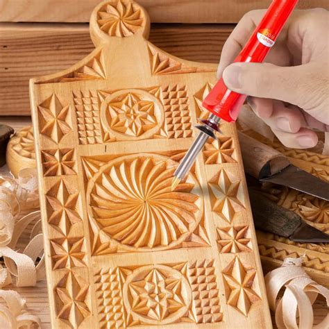 Wood Burning tool, Letter Carving Kit, Upgraded Pen, Hollow Stencils, DIY Crafts, Woodworking ...