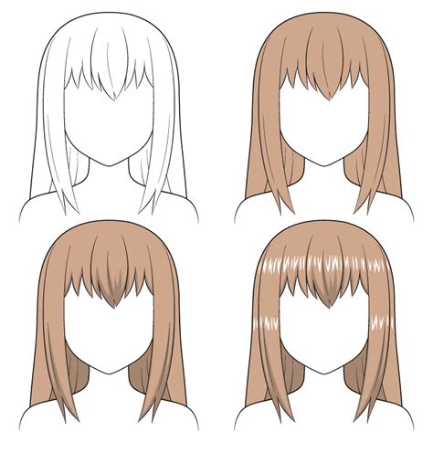 Anime Curly Hair, Anime Ponytail, Anime Long Hair, How To Draw Anime ...