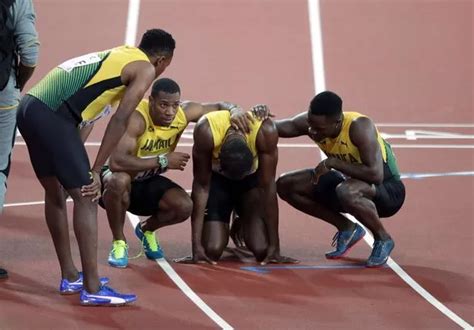 This is the moment Usain Bolt's farewell race turned into a nightmare ...