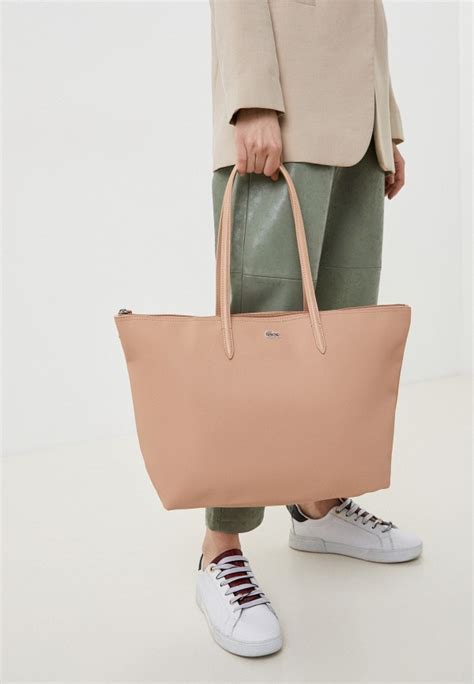 Сумка Lacoste, цвет: бежевый, MP002XW0BRD4 — купить в интернет-магазине ...