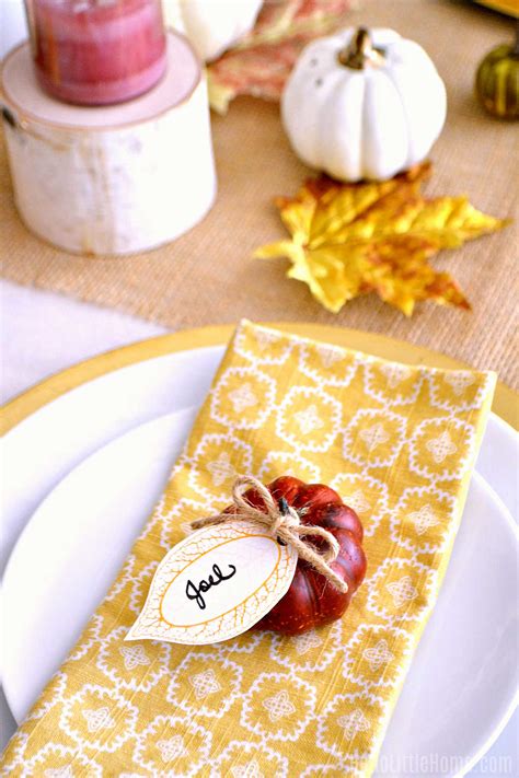 Printable Thanksgiving Name Cards Editable Thanksgiving Place Cards