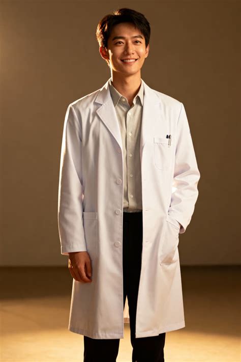 professional doctor headshot   confident man     lit