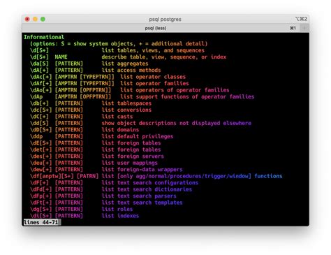Rainbow Your Psql Output - Alexander Korotkov's blog