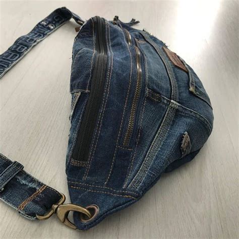 Джинсовая сумка | Denim crossbody, Jeans bag, Repurposed denim