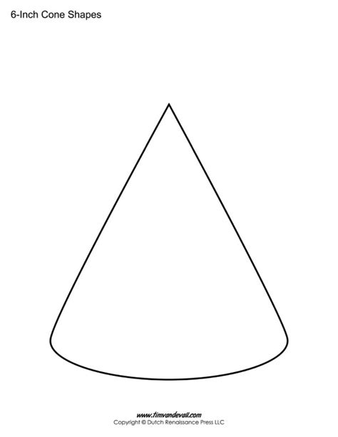 Cone Templates / Cone Shape Printables - Tim's Printables