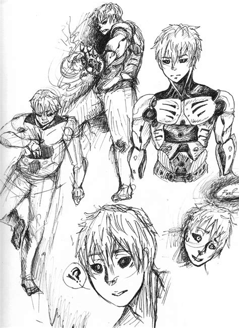 Genos sketch dump by YoruWish on DeviantArt