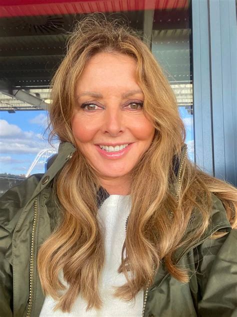 Carol Vorderman sports skintight red trousers as she wows fans watching