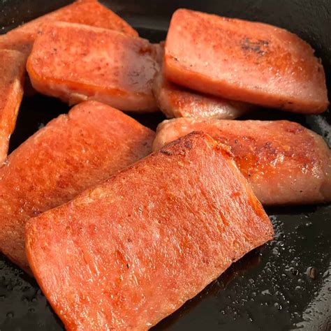 fried spam easy   cook spam recipe