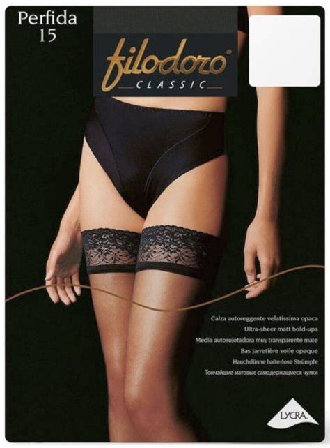 Filodoro Classic Perfida 15 hold-ups with lace Filodoro | Quattro ...