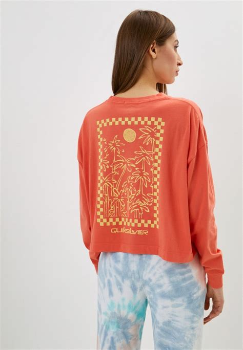 Лонгслив Quiksilver OVERSIZEDCROPLS W TEES NKN0, цвет: оранжевый ...