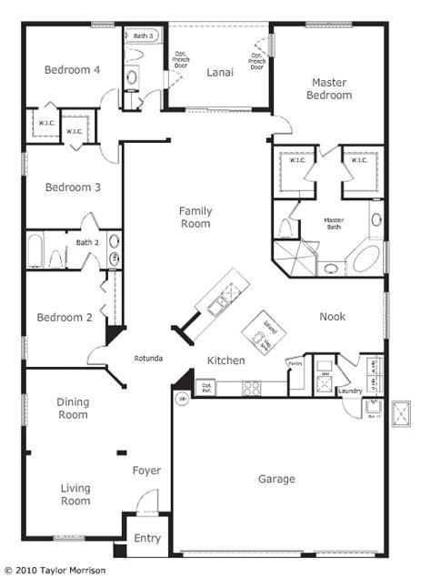 Taylor Morrison Homes Floor Plan | plougonver.com