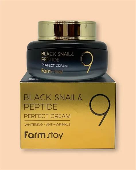 Farmstay Krém proti stárnutí s černým hlemýždím a peptidy na obličej ...