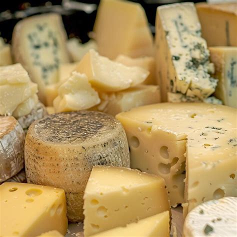 Assortment of Different Types of Cheese Close Up | Premium AI-generated