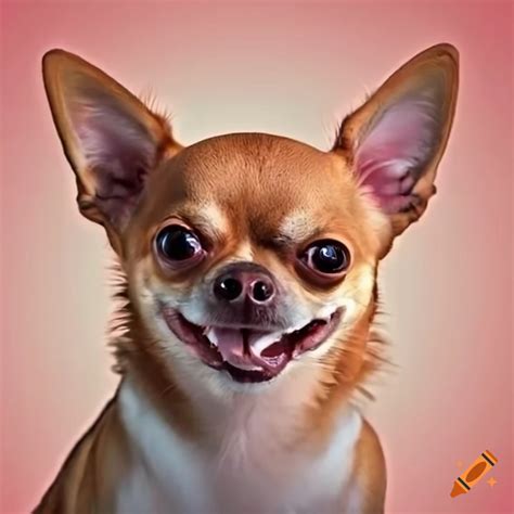 Smiling chihuahua dog on Craiyon