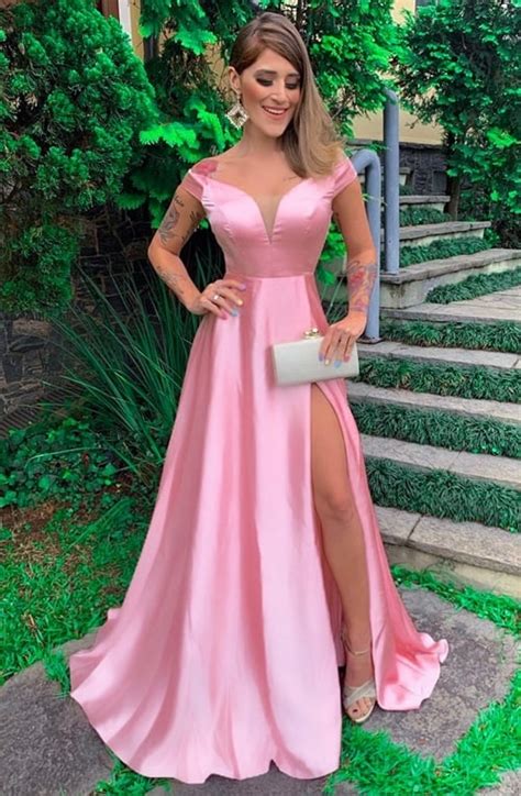 Vestido Rosa Longo Para Madrinha - Vestido rosa para madrinha : 35 modelos longos! - Madrinhas de Casamento