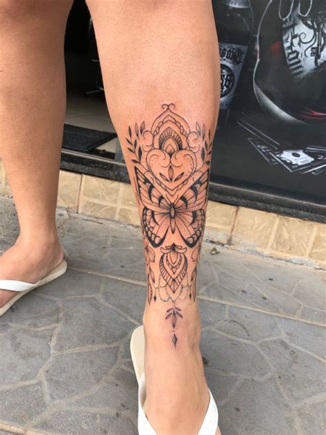 Tatoo Feminina Na Perna - Tatuagem Na Perna Delicada Feminina