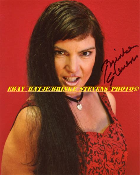 BRINKE STEVENS HEADSHOT COLOR PHOTO AUTOGRAPHED | eBay
