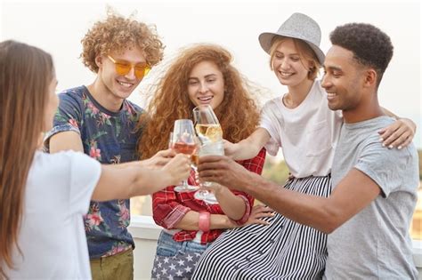 Free Photo | Happy friends celebrating their success