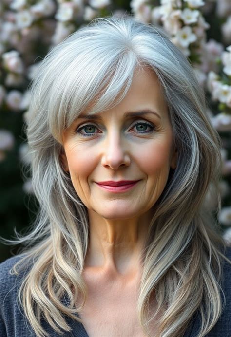 elegant gray hairstyles  older women  embrace  beauty