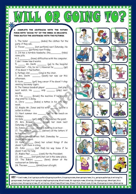 Exercicios Will E Going To