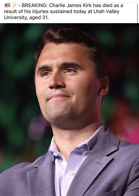 Jorj Bronceal - 🇺🇸⚡️- BREAKING: Charlie James Kirk has... | Facebook