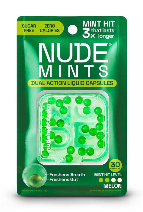 NUDE Mints Melon – Freshness for Breath & Gut – NUDE MINTS