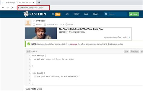 Need help using PasteBin
