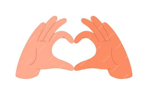 premium vector hand gesture  love couple making heart shape