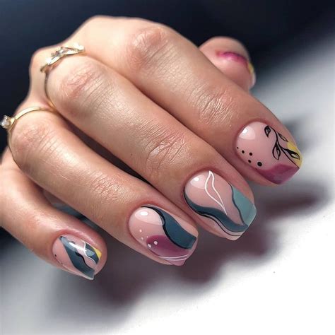 ГЕЛЬ-ЛАКИ И ВСЕ ДЛЯ МАНИКЮРА on Instagram: “Немного абстрактных ...