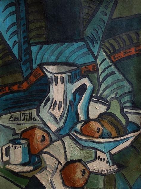 EMIL FILLA OIL ON CANVAS SIGNED EMIL FILLA | #1910942594 Abstract ...