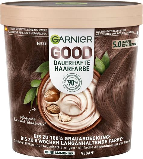 GARNIER Coloration Garnier GOOD Dauerhafte Haarfarbe, 90% Inhaltsstoffe ...