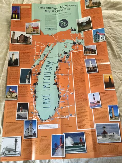 Printable Michigan Lighthouse Map - Educational Printable Activities