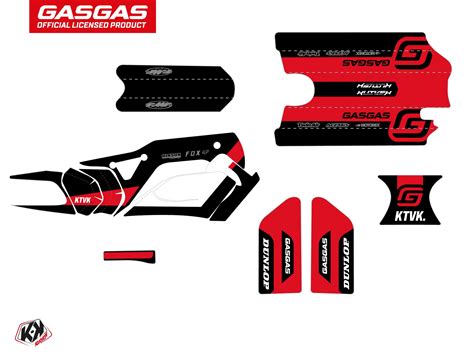 kit déco motocross stacyc spline noir | Kutvek