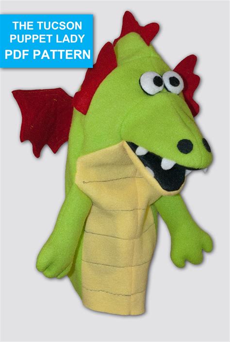 Dragon Puppet Sewing Pattern - Etsy