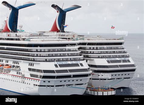 The cruise ship Carnival Triumph in port two months before an engine ...