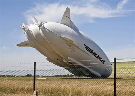 Airlander 10 airship, aka "the flying bum,” makes slowest crash landing ever.