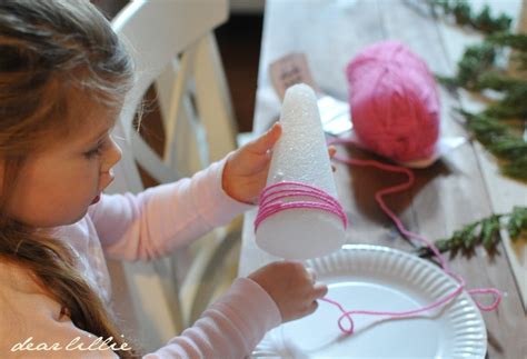 Dear Lillie: How to Make Yarn Trees