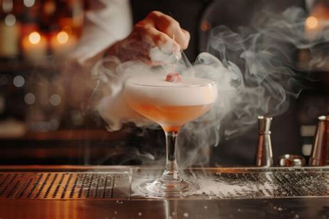 Smoky Cocktail Presentation | Premium AI-generated image