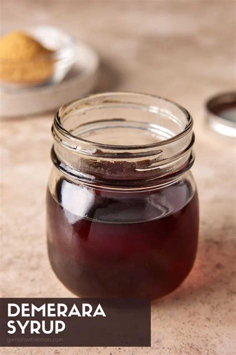Demerara Syrup - Garnish with Lemon