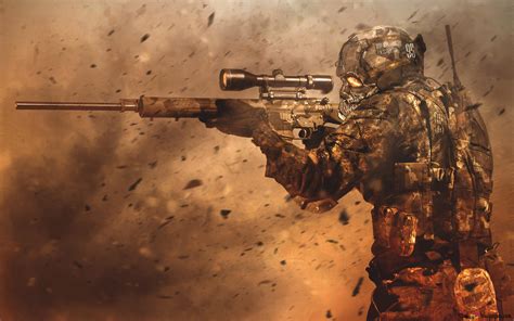 Tom Clancy's Ghost Recon: Sniper Camouflage 4K wallpaper download