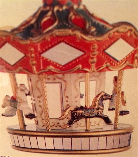 Vintage Christmas Carousel Rotating Ornament Collectable | Etsy ...