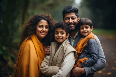 Indian Family In Park