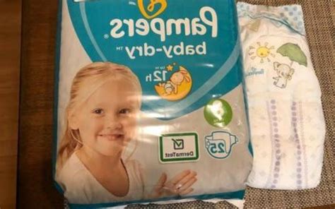 Pampers Size 8 UK Baby Dry Diapers Sample