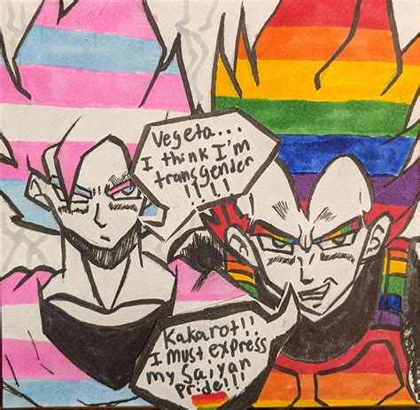 [junebugparadise] Pro-LGBT Dragon Ball Z fanart : r/lgbt