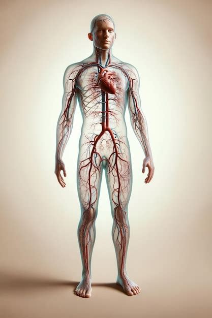 premium photo human circulatory system fulllength view