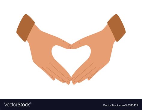 hands showing shapes royalty  vector image
