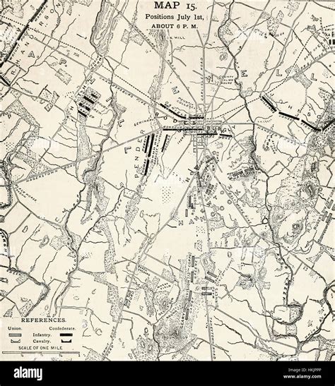 Gettysburg Map Stock Photos & Gettysburg Map Stock Images - Alamy