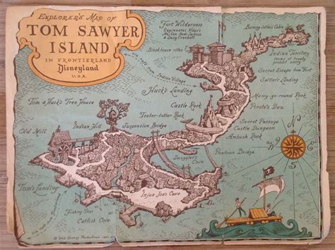 Disneyland Tom Sawyer Island Map