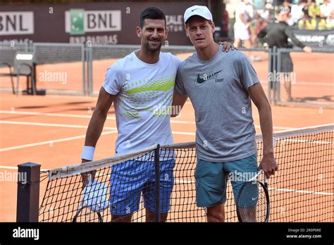 novak djokovic  jannik sinner  res stock photography  images