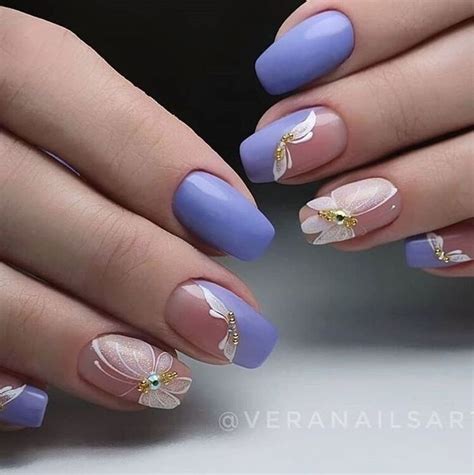 Маникюр, красота до кончиков ногтей. — Фото | OK.RU | Purple nails ...